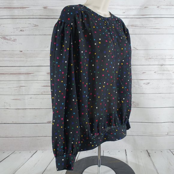 Collection By Josephine Vintage Black Blouse - Picture 6 of 8